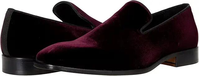 Massimo Matteo Italian Velvet Slip-On (Burgundy) Men's Shoes Cover