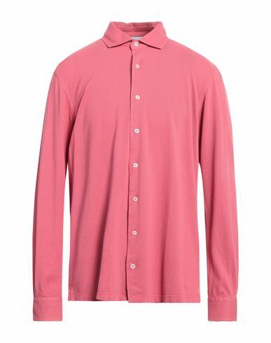 Gran Sasso Man Shirt Fuchsia Cotton Cover