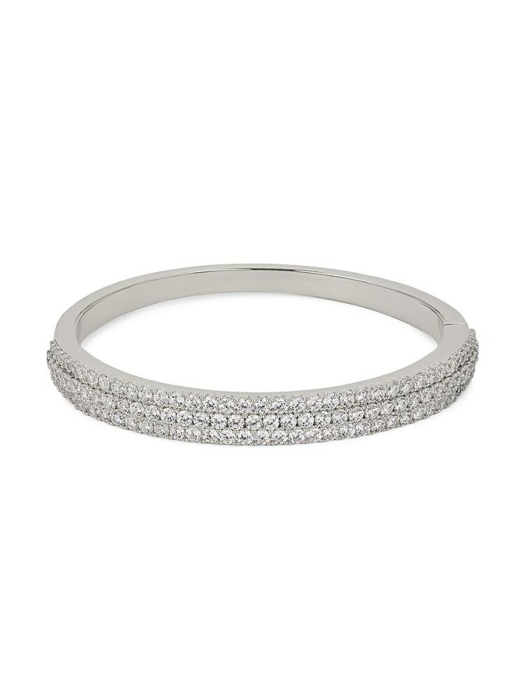 Adriana Orsini Women's Tezoro Rhodium Plated & Cubic Zirconia Bracelet Cover