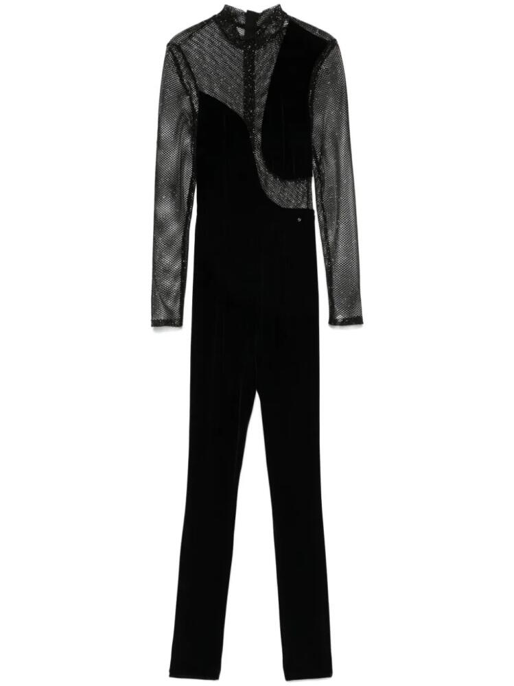 NISSA velvet jumpsuit - Black Cover