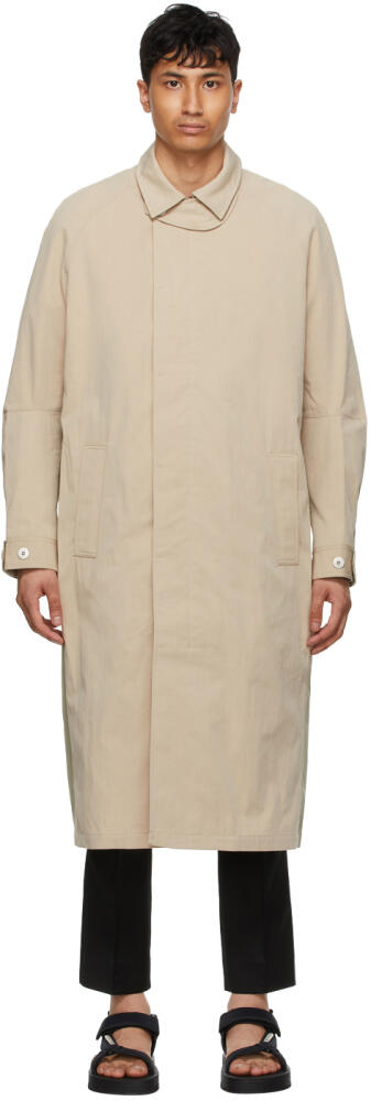 Tom Wood Beige & Khaki Mac Coat Cover