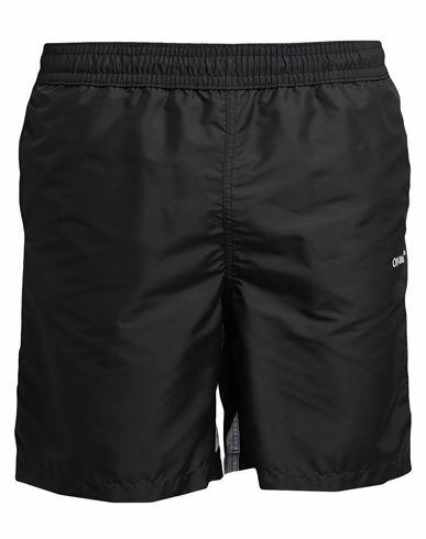 Off-white Man Swim trunks Black Polyester Cover