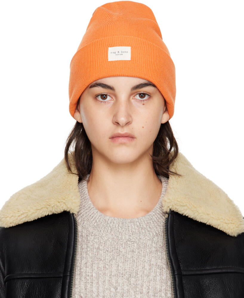 rag & bone Orange Addison Beanie Cover