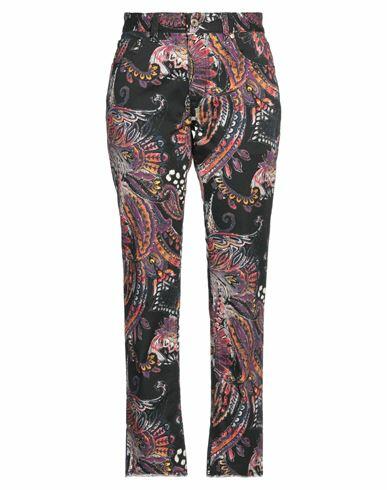 Just Cavalli Woman Pants Black Cotton, Elastane Cover