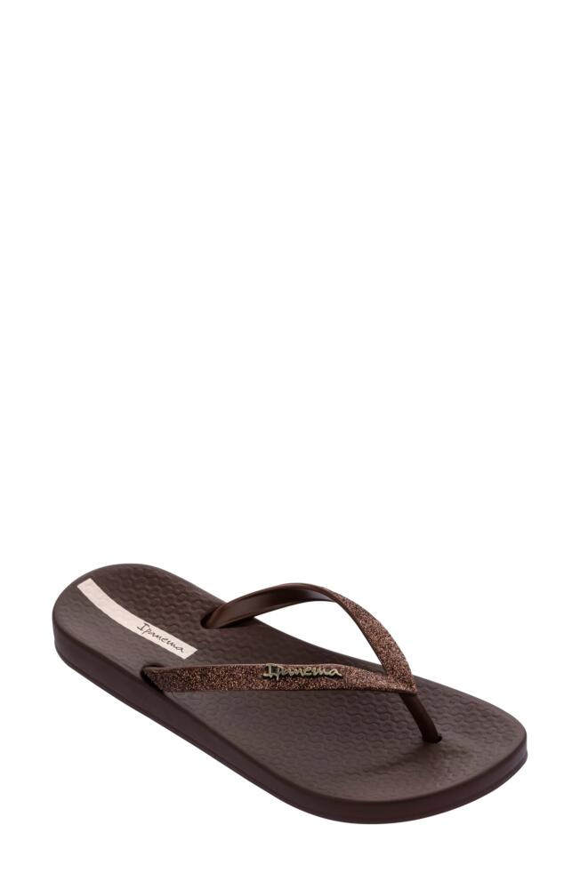 Ipanema Ana Sparkle Flip Flop in Brown Cover