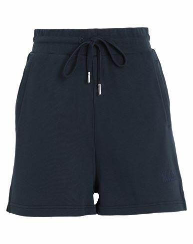 Woolrich Fleece Short Woman Shorts & Bermuda Shorts Navy blue Organic cotton Cover