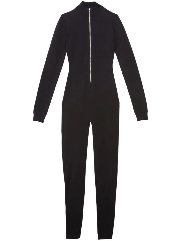 Fleur Du Mal zip-fastening knitted jumpsuit - Black Cover