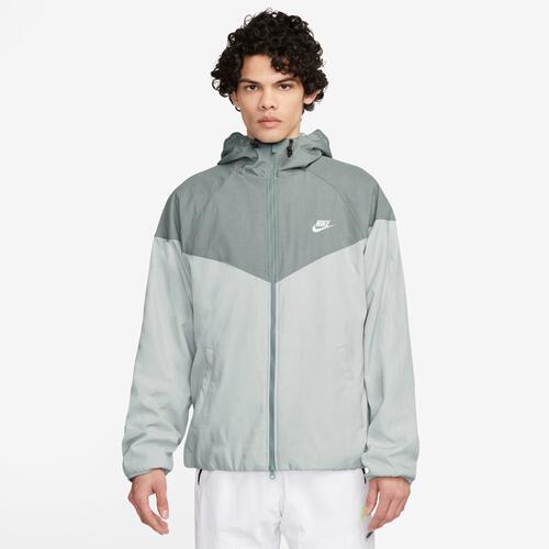 Nike Water Resistant Woven Winter Hooded Jacket - Mens Mica/Light Silver Cover