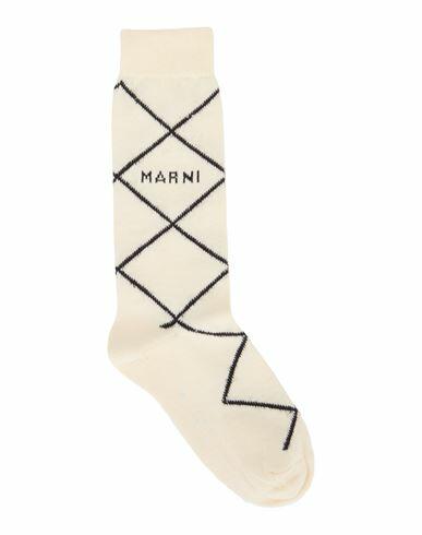 Marni Woman Socks & Hosiery Beige Cotton, Nylon, Mohair wool, Virgin Wool Cover