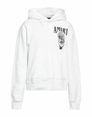 Amiri Man Sweatshirt White Cotton Cover