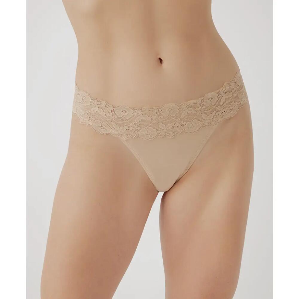 Pact Organic Cotton Lace Waist Thong 3-Pack in Beloved Basics Cover