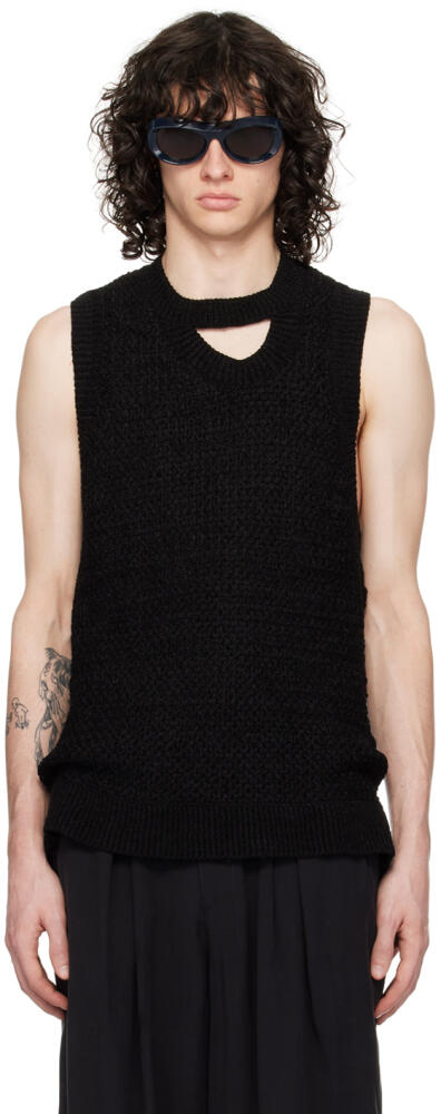 LGN Louis Gabriel Nouchi Black Twisted Vest Cover