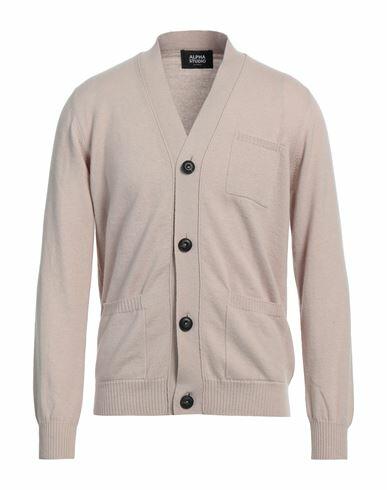 Alpha Studio Man Cardigan Beige Cashmere Cover