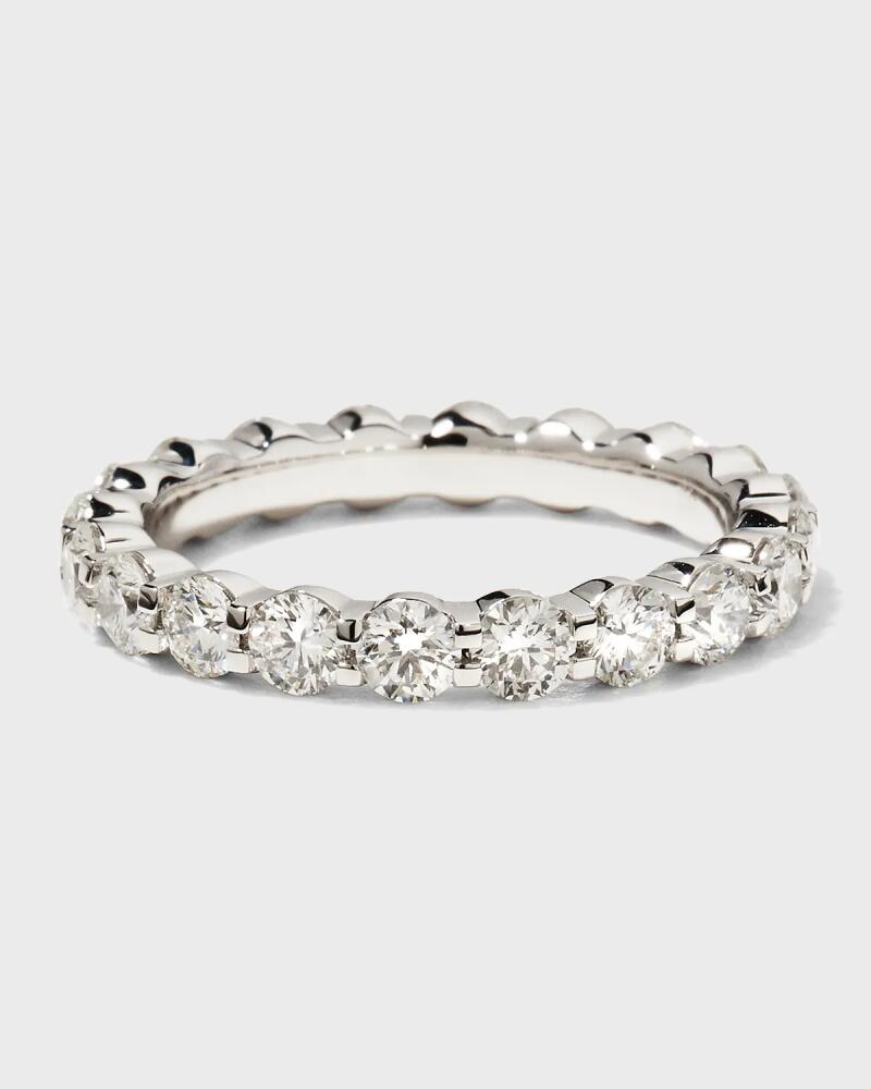 Memoire Platinum Round Diamond Eternity Ring, Size 6.5, 2.08tcw Cover