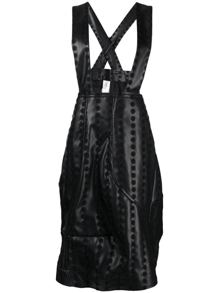 Comme Des Garçons faux-leather pinafore skirt - Black Cover