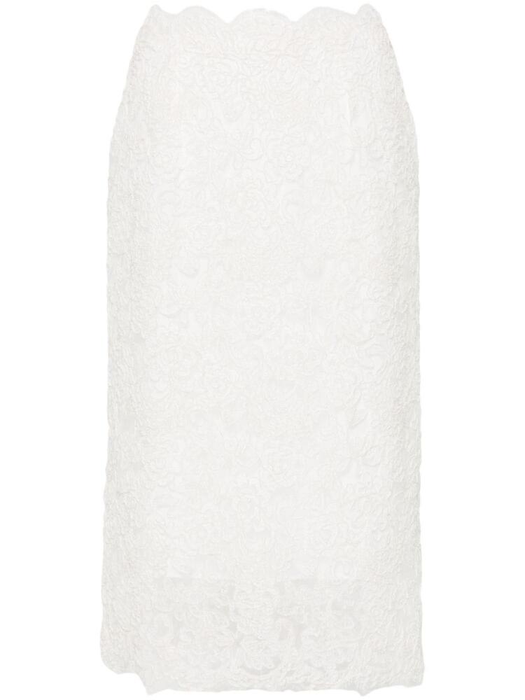 Ermanno Scervino laced midi skirt - White Cover