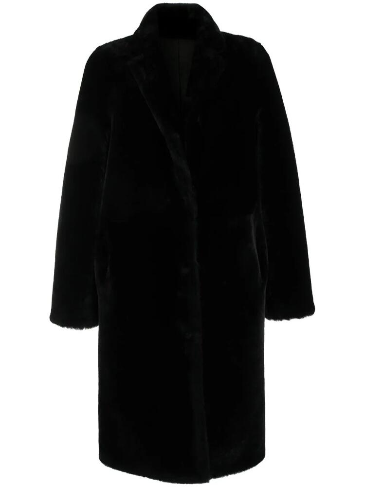 Yves Salomon high neck coat - Black Cover