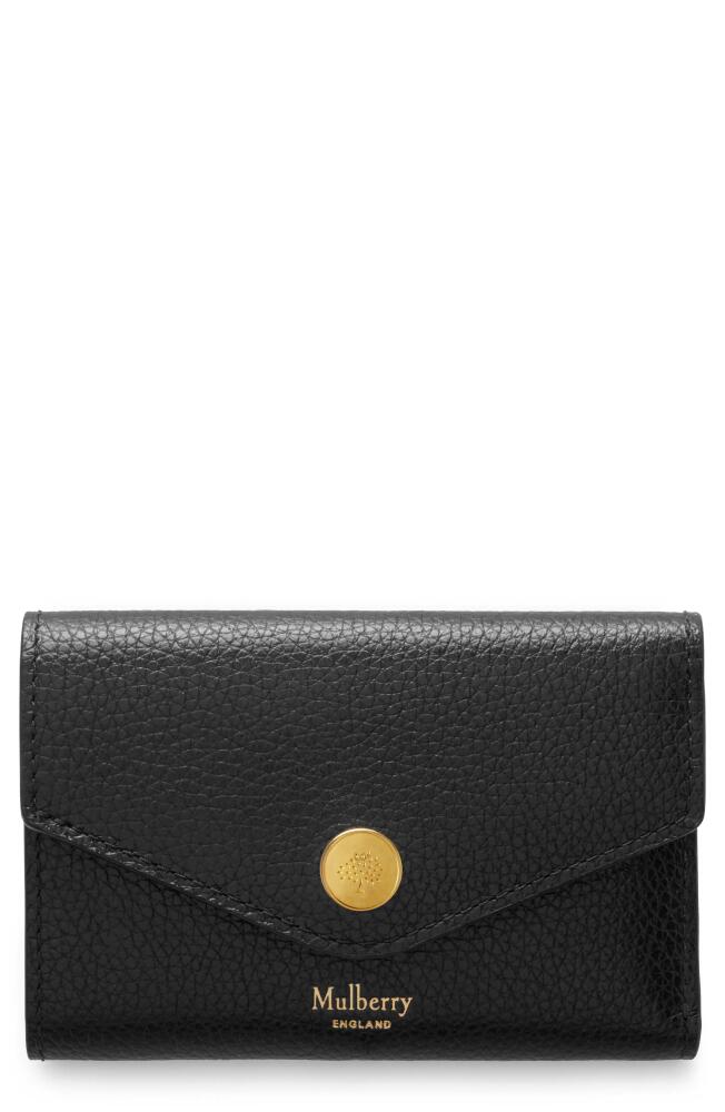 Mulberry Bifold Leather Card Case in Black Cover