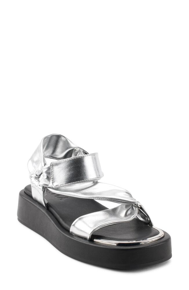 DKNY Platform Sandal in Silver Cover