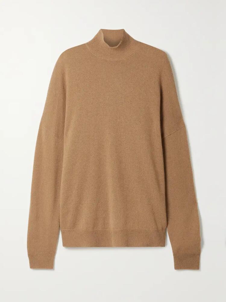 The Row - Dohan Cashmere Turtleneck Sweater - Brown Cover