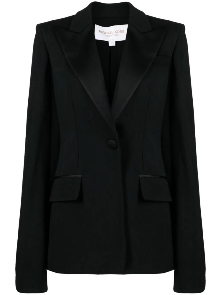 Michael Kors Collection Sable tuxedo cape - Black Cover