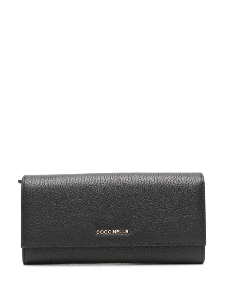 Coccinelle Metallic Soft wallet - Black Cover