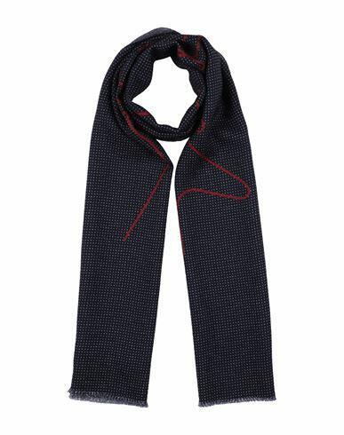 Giorgio Armani Man Scarf Blue Virgin Wool Cover