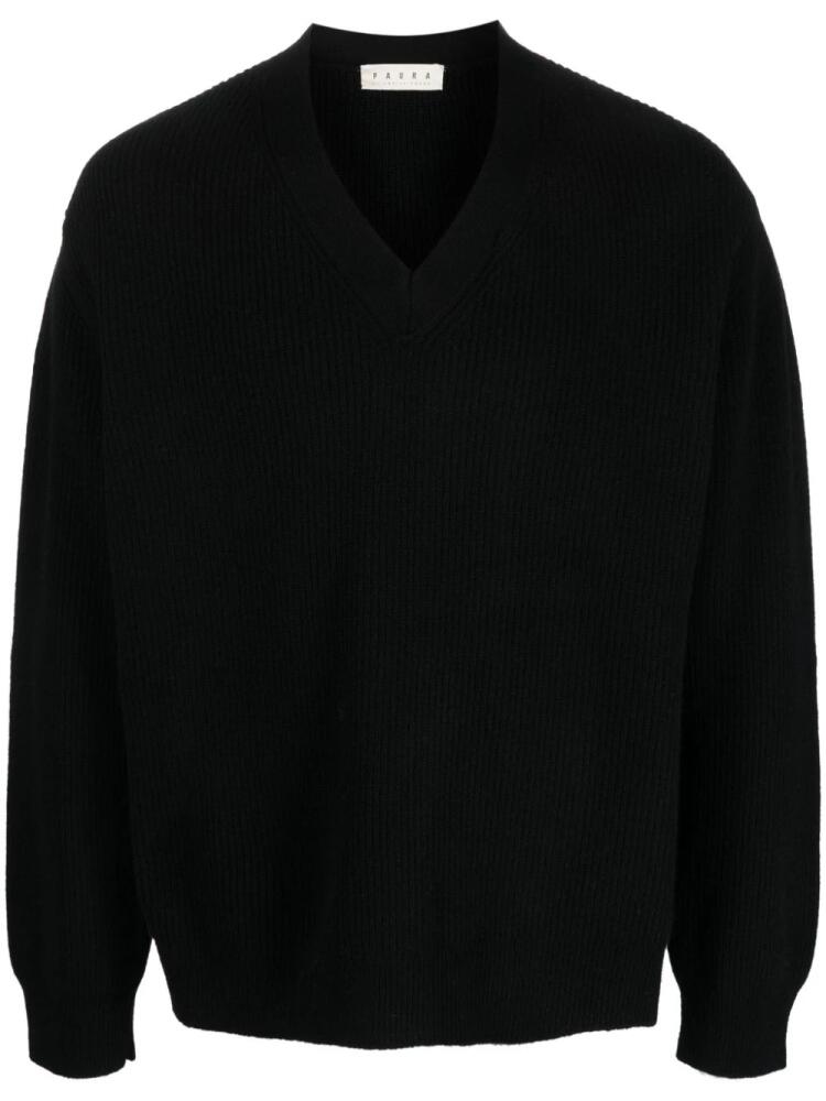 Paura cut-out virgin wool jumper - Black Cover