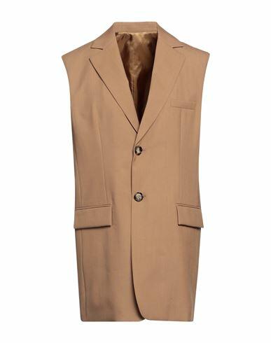 Marni Woman Blazer Camel Virgin Wool Cover