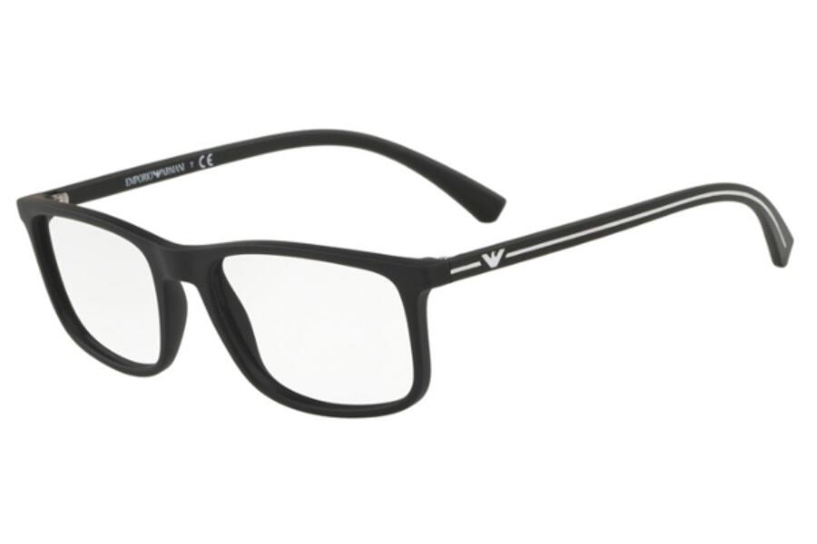 Emporio Armani Demo Rectangular Mens Eyeglasses Cover