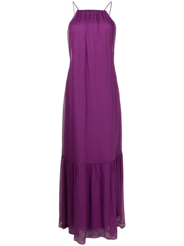 Lethicia Bronstein Orion square-neck gown - Purple Cover