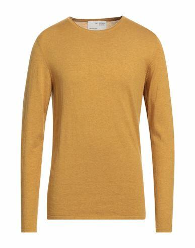 Selected Homme Man Sweater Ocher Organic cotton, Tencel Lyocell Cover