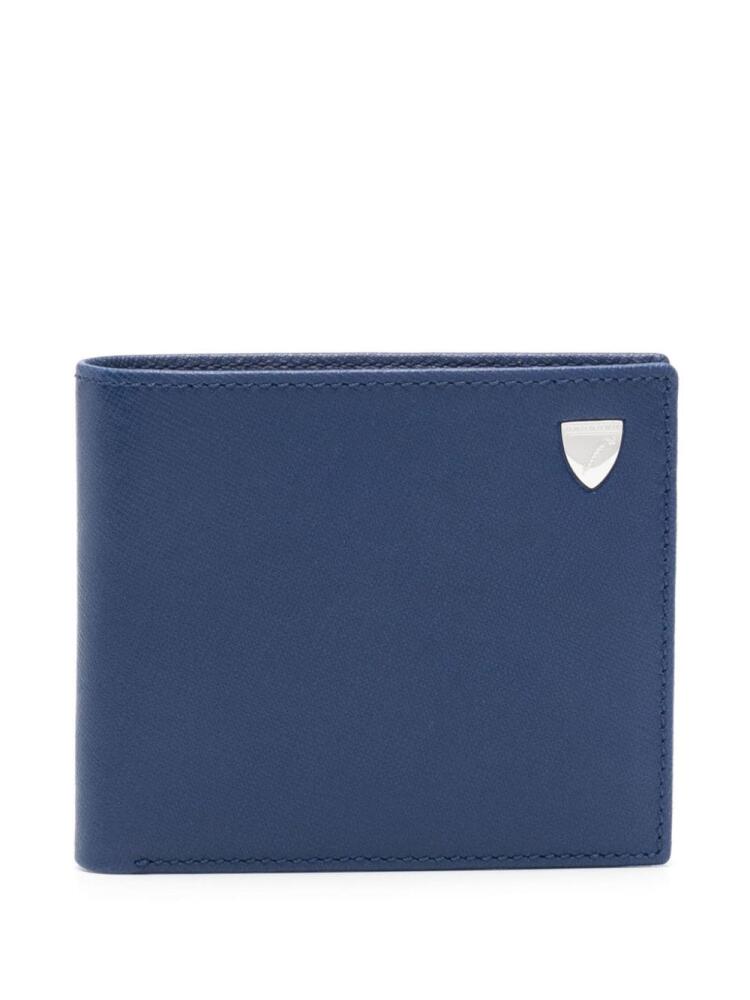 Aspinal Of London Billfold leather wallet - Blue Cover