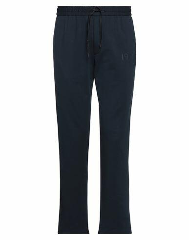 Circolo 1901 Man Pants Midnight blue Cotton, Elastane Cover