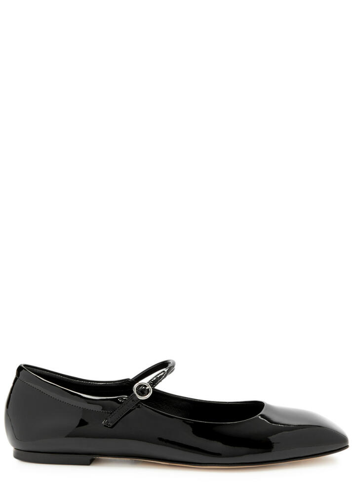 Aeyde Uma Patent Leather Mary Jane Flats - Black Cover