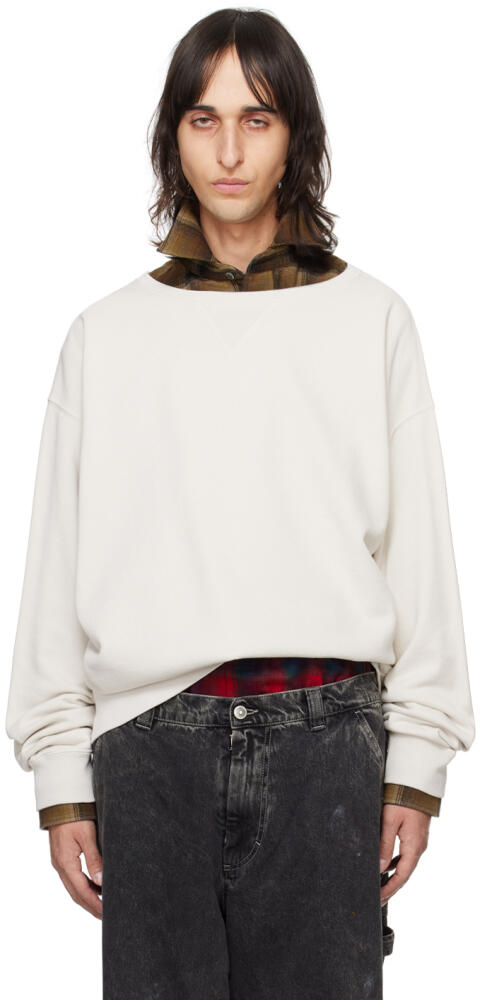 Maison Margiela Beige Invitation Sweatshirt Cover