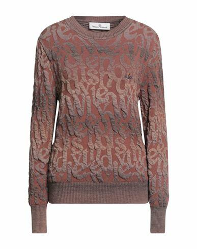 Vivienne Westwood Woman Sweater Brown Acrylic, Viscose, Virgin Wool, Polyester Cover