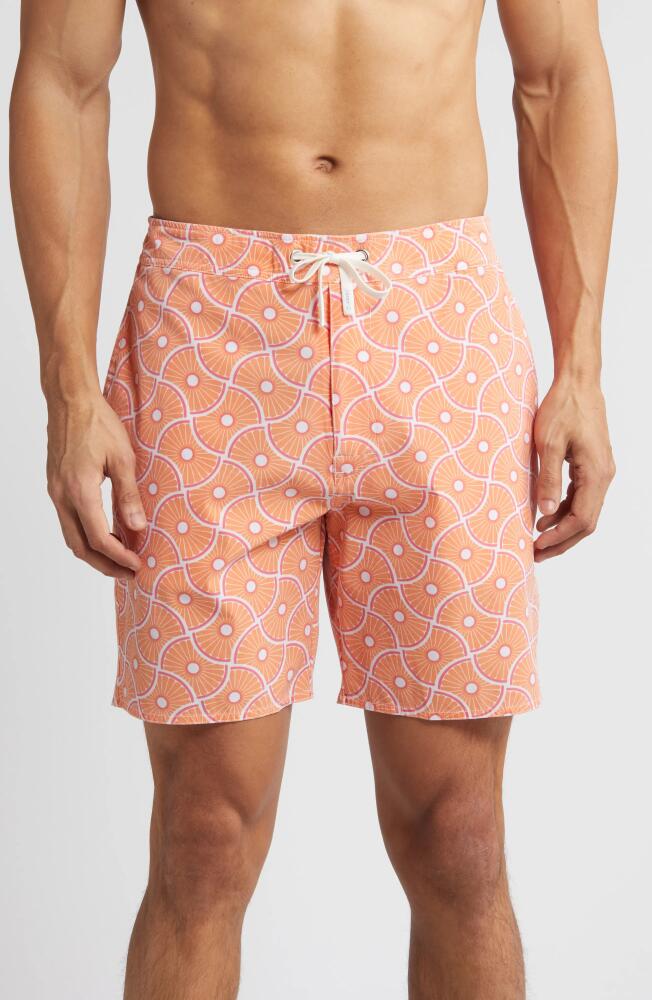 johnnie-O Samet Printed Swim Trunks in Mimosa Cover