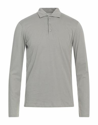 Majestic Filatures Man Polo shirt Grey Cotton Cover