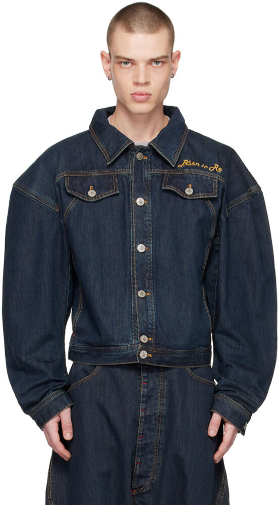 Vivienne Westwood Navy Boxer Denim Jacket Cover