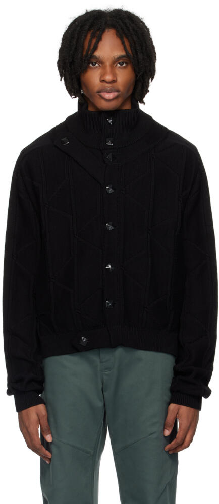 Kiko Kostadinov Black Merli Twinset Cardigan Cover