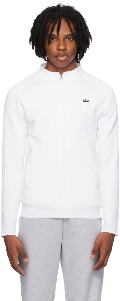 Lacoste White Novak Djokovic Edition Track Jacket Cover