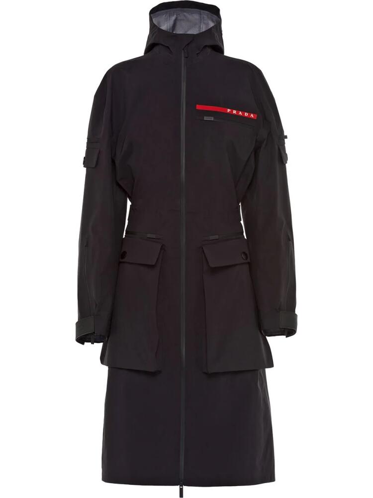 Prada hooded technical jacket - Black Cover