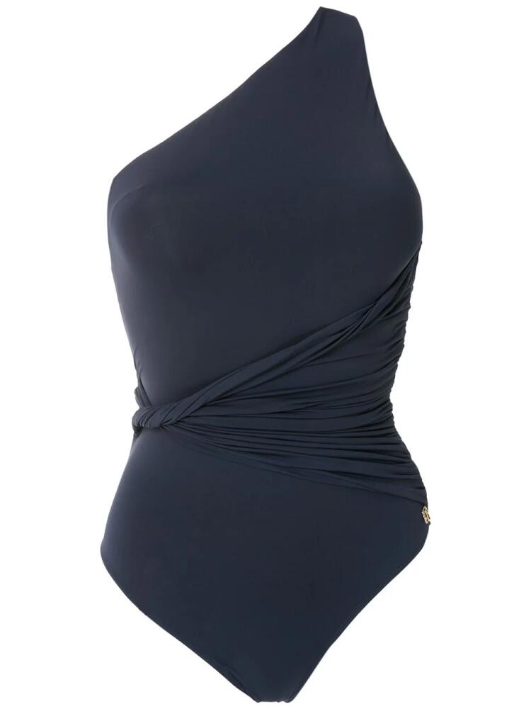 Brigitte Alessandra draped one-piece - Blue Cover