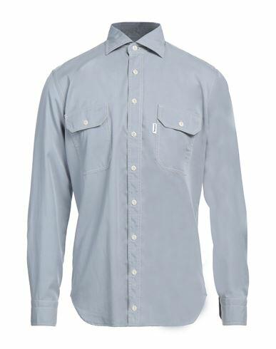 Doppiaa Man Shirt Light blue Lyocell, Cotton, Linen Cover