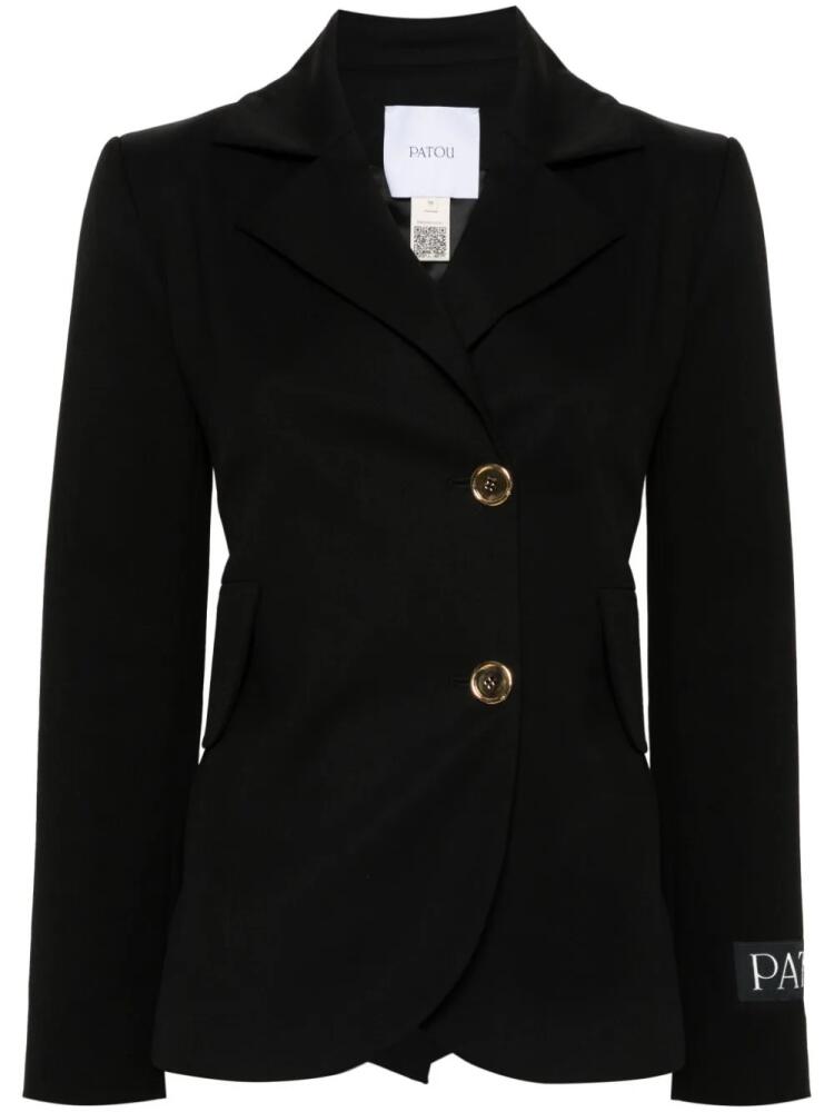 Patou belted tailored blazer - Black Cover