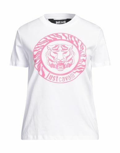 Just Cavalli Woman T-shirt White Cotton Cover