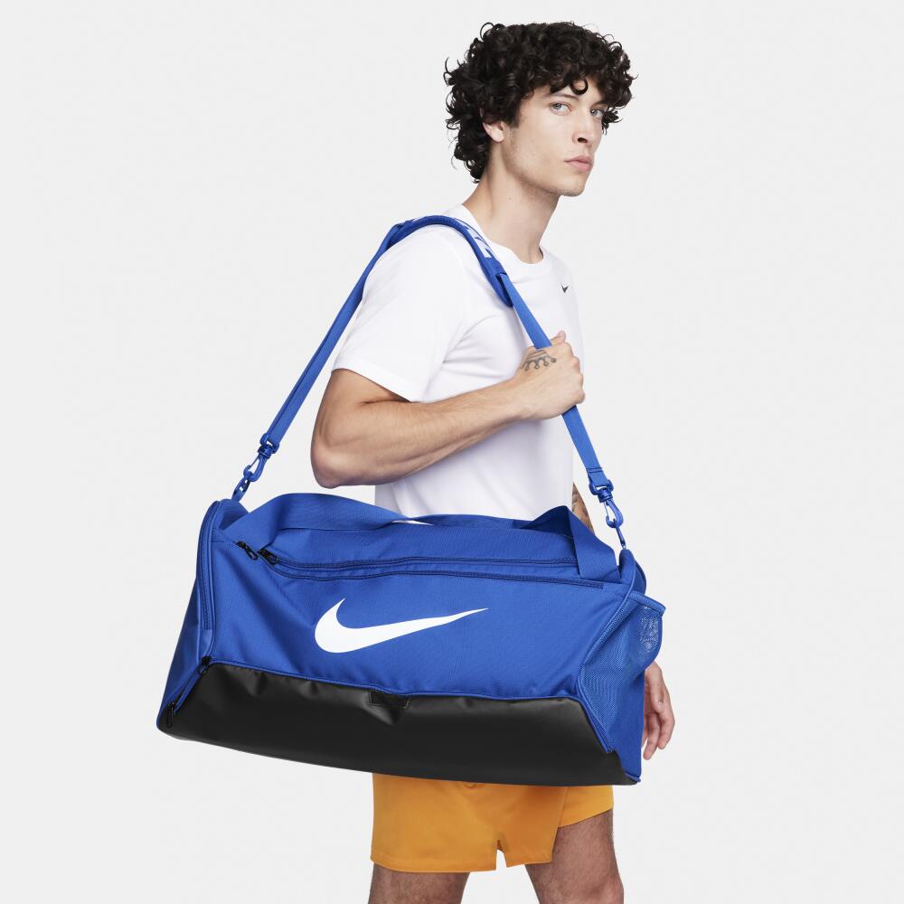 Nike Unisex Brasilia 9.5 Training Duffel Bag (Medium, 60L) in Blue Cover