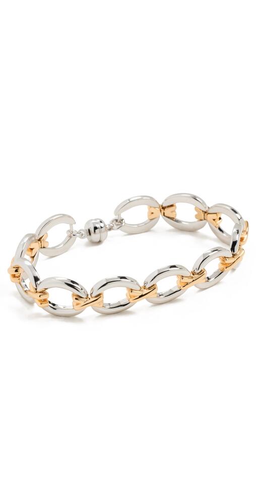 Luv Aj Two-Tone Chain Bracelet Silver Cover