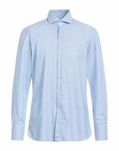 Sonrisa Man Shirt Sky blue Size 15 ½ Cotton Cover